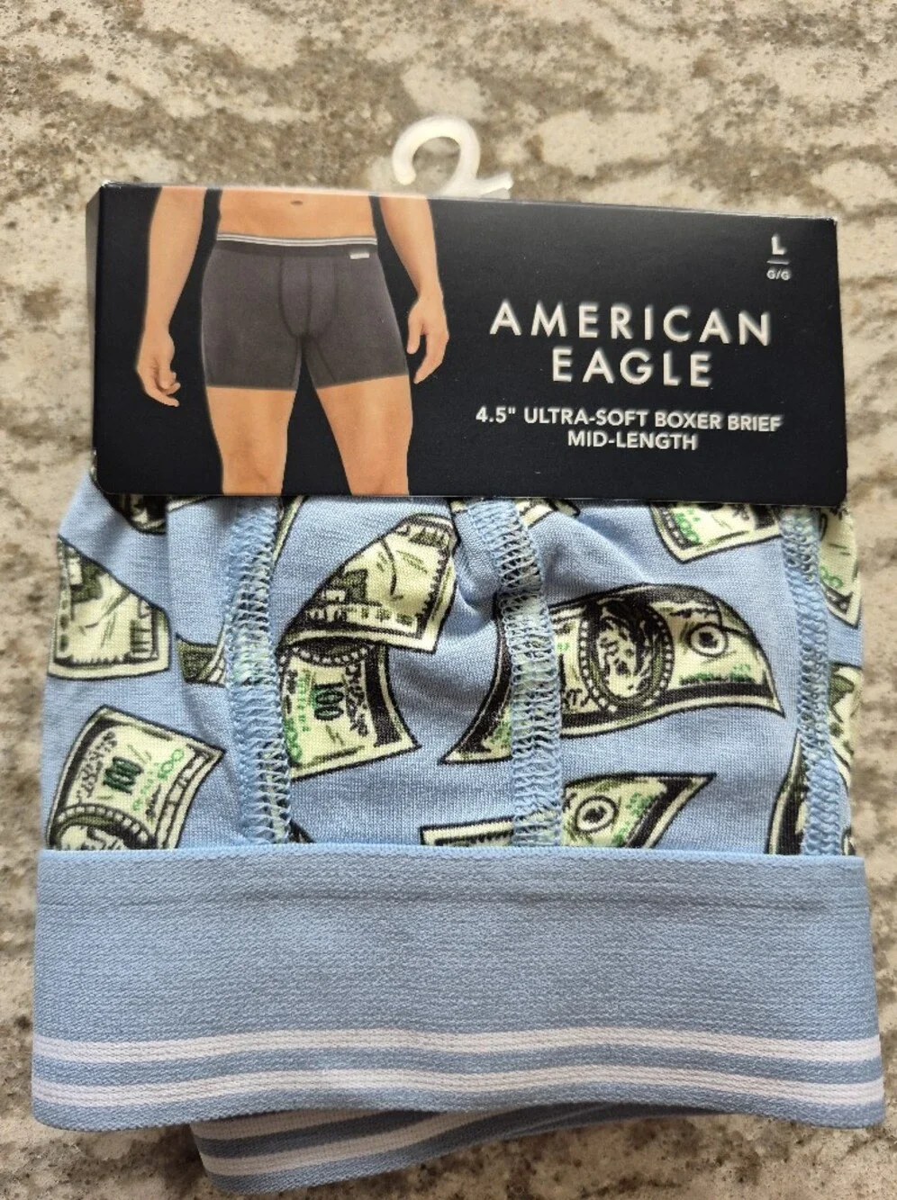 American Eagle Outfitters Men's Ultta-Soft Boxer Brief Underwear NEW Size Large